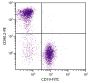 BALB/c mouse splenocytes were stained with Rat Anti-Mouse CD90.2-PE (SB Cat. No. 1750-09) and Rat Anti-Mouse CD19-FITC (SB Cat. No. 1575-02).